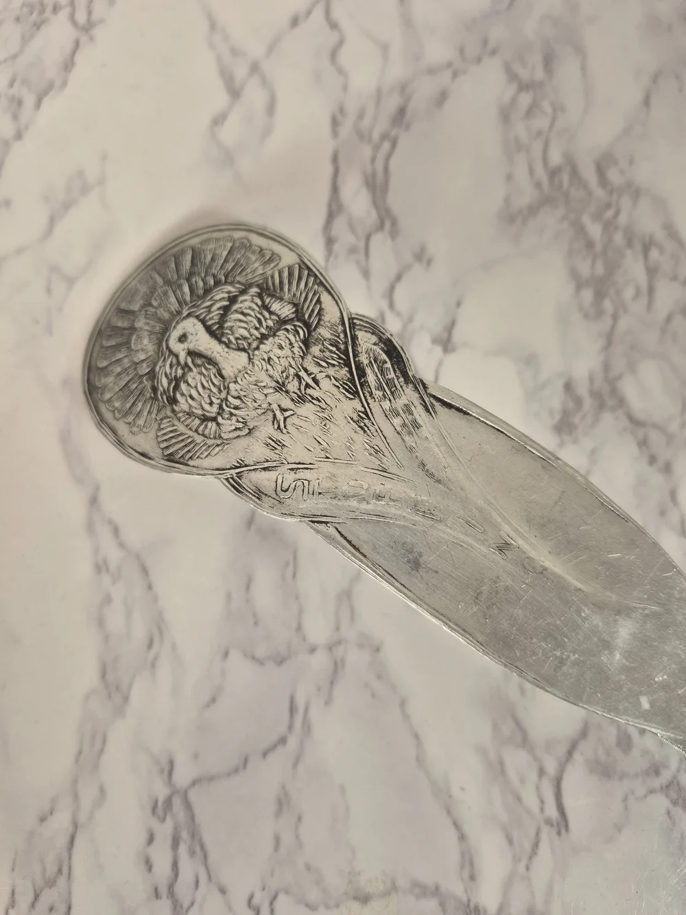 VTG Wendell August Hand Hammered Aluminum Serving Spoon 1955 —  16